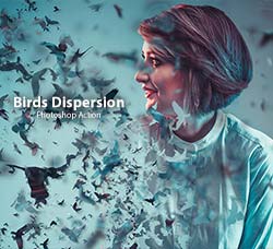 极品PS动作－群鸟抽离：Birds Dispersion Action